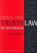Ong |  Trusts Law in Australia | Buch |  Sack Fachmedien