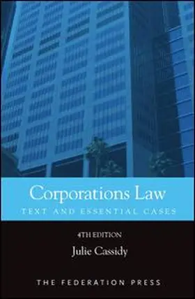Cassidy |  Corporations Law: Text and Essential Cases | Buch |  Sack Fachmedien