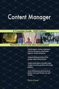 Blokdyk |  Content Manager A Complete Guide - 2020 Edition | eBook | Sack Fachmedien