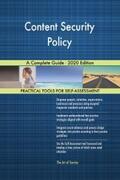 Blokdyk |  Content Security Policy A Complete Guide - 2020 Edition | eBook | Sack Fachmedien