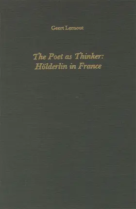 Lernout |  The Poet as Thinker | Buch |  Sack Fachmedien