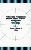 Fabozzi |  Professional Perspectives on Fixed Income Portfolio Management, Volume  1 | Buch |  Sack Fachmedien