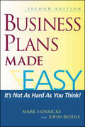 Henricks |  Business Plans Made Easy | Buch |  Sack Fachmedien