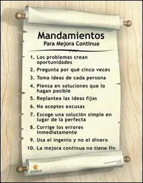 Enna |  Continuous Improvement Poster (Spanish) | Buch |  Sack Fachmedien