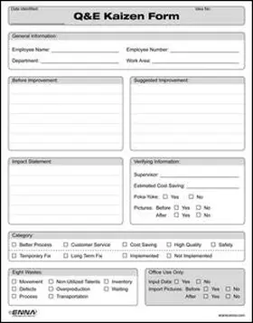 Enna |  Quick and Easy Kaizen Forms | Loseblattwerk |  Sack Fachmedien