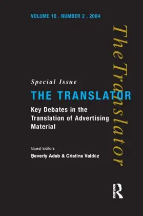 Adab / Valdes |  Key Debates in the Translation of Advertising Material | Buch |  Sack Fachmedien