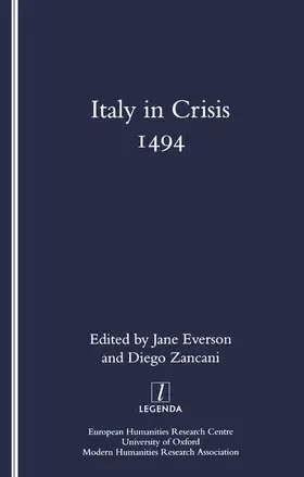 Everson / Zancani |  Italy in Crisis | Buch |  Sack Fachmedien
