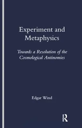Wind |  Experiment and Metaphysics | Buch |  Sack Fachmedien