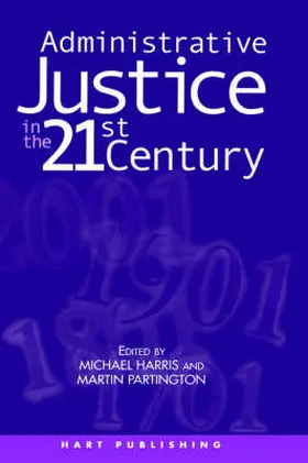 Partington / Harris |  Administrative Justice in the 21st Century | Buch |  Sack Fachmedien