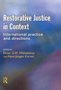 Weitekamp / Kerner |  Restorative Justice in Context | Buch |  Sack Fachmedien