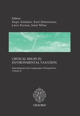 Deketelaere / Milne / Kreiser |  Critical Issues in Environmental Taxation | Buch |  Sack Fachmedien