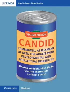 Xenitidis / Slade / Thornicroft |  Camberwell Assessment of Need for Adults with Developmental and Intellectual Disabilities | Buch |  Sack Fachmedien