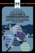 Erdman |  An Analysis of Geert Hofstede's Culture's Consequences | Buch |  Sack Fachmedien