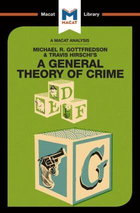 Jenkins |  An Analysis of Michael R. Gottfredson and Travish Hirschi's A General Theory of Crime | Buch |  Sack Fachmedien