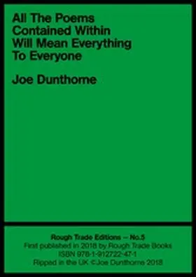 Dunthorne |  All The Poems Contained Within Will Mean Everything To Everyone | eBook | Sack Fachmedien