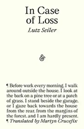 Seiler |  In Case of Loss | eBook | Sack Fachmedien