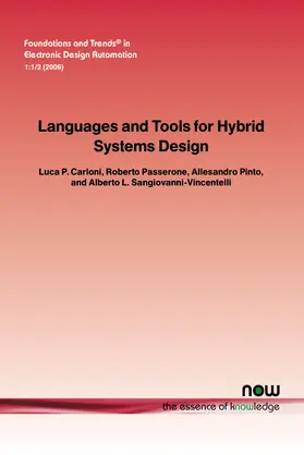 Carloni / Passerone / Pinto |  Languages and Tools for Hybrid Systems Design | Buch |  Sack Fachmedien