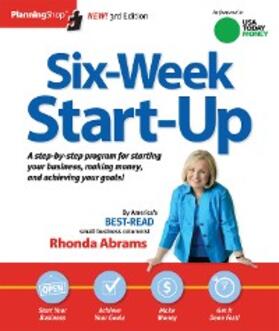 Abrams |  Six-Week Start-Up | eBook | Sack Fachmedien