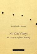 Heller-Roazen |  No One’s Ways | eBook | Sack Fachmedien