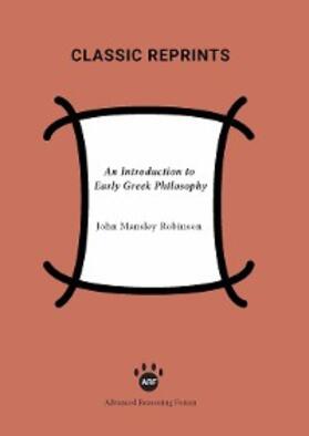 Robinson | An Introduction to Early Greek Philosophy | E-Book | www.sack.de