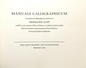 Pankow / Galbraith | Pankow, D: Manuale Calligraphicum - Examples of Calligraphy | Buch | 978-1-939125-55-2 | sack.de