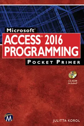 Korol |  Microsoft Access 2016 Programming Pocket Primer | eBook | Sack Fachmedien