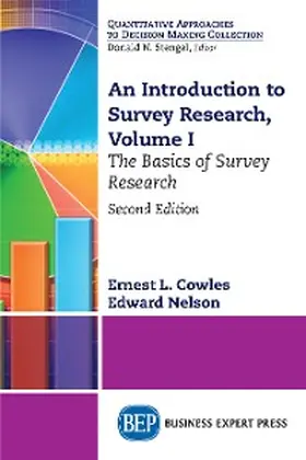 Cowles / Nelson |  An Introduction to Survey Research, Volume I | eBook | Sack Fachmedien
