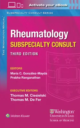 Gonzalez |  Washington Manual Rheumatology Subspecialty Consult | Buch |  Sack Fachmedien