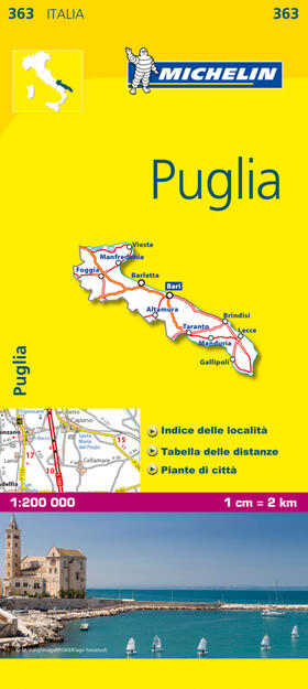 Michelin |  Puglia - Michelin Local Map 363 | Sonstiges |  Sack Fachmedien