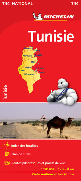 Michelin |  Tunisia - Michelin National Map 744 | Sonstiges |  Sack Fachmedien