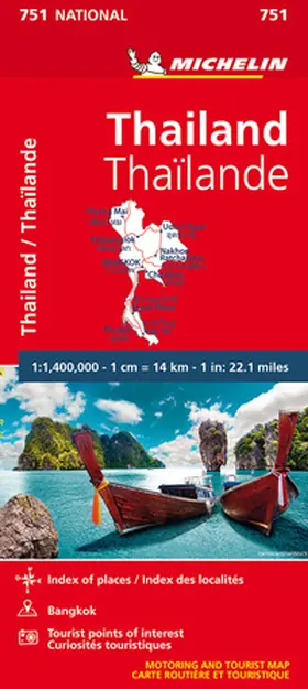 MICHELIN |  Thailand - Michelin National Map 751 | Sonstiges |  Sack Fachmedien