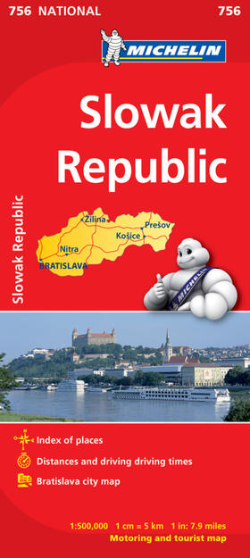  Slovak Republic - Michelin National Map 756 | Sonstiges |  Sack Fachmedien