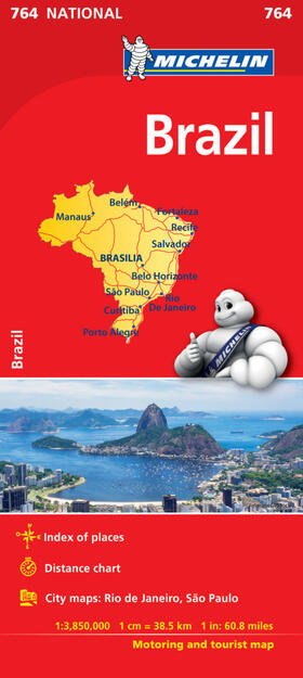 Michelin |  Brazil - Michelin National Map 764 | Sonstiges |  Sack Fachmedien