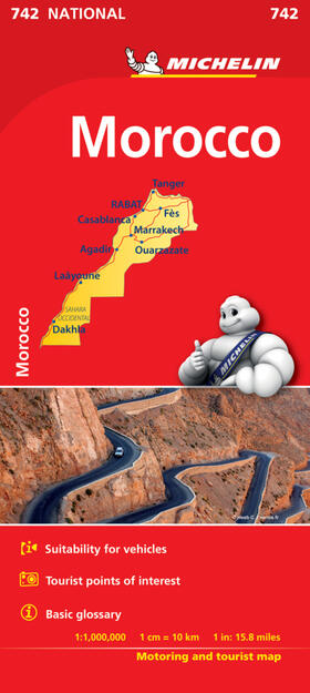 Michelin |  Morocco - Michelin National Map 742 | Sonstiges |  Sack Fachmedien