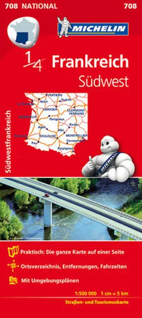 MICHELIN |  Michelin Südwestfrankreich 1 : 500 000 | Sonstiges |  Sack Fachmedien
