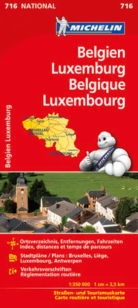 Michelin |  Belgien - Luxemburg 1 : 350 000 | Sonstiges |  Sack Fachmedien