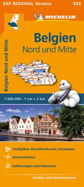 MICHELIN |  Michelin Belgien Nord und Mitte. 1:200.000 | Sonstiges |  Sack Fachmedien