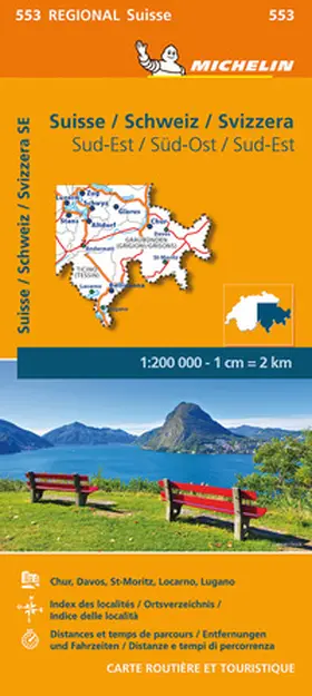  Suisse Sud-Est - Michelin Regional Map 553 1:200 000 | Sonstiges |  Sack Fachmedien