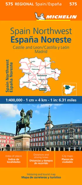  Spain Northwest -  Castilla y - León Madrid Regional Map 575 | Sonstiges |  Sack Fachmedien