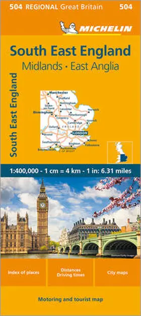  Michelin England Süd-Ost, Midlands, East Anglia 504 | Sonstiges |  Sack Fachmedien