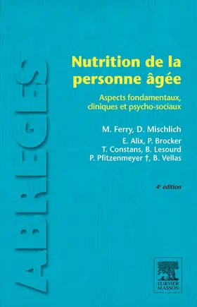 Ferry / Mischlich / Alix |  Nutrition de la personne âgée | eBook | Sack Fachmedien