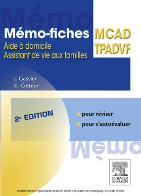 Gassier / Créteur |  Mémo-fiches MCAD/TPADVF | eBook | Sack Fachmedien