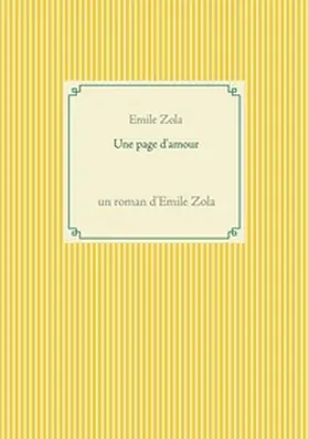 Zola |  Une page d'amour | Buch |  Sack Fachmedien