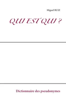 Ruiz |  Qui est qui ? | Buch |  Sack Fachmedien