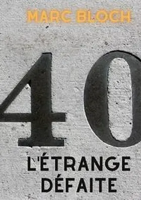 Bloch |  L'Étrange Défaite | Buch |  Sack Fachmedien