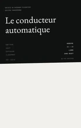Anonyme |  Le conducteur automatique | Buch |  Sack Fachmedien