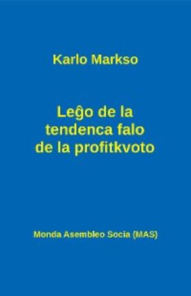 Markso |  Lego de la tendenca falo de la profitkvoto | eBook | Sack Fachmedien