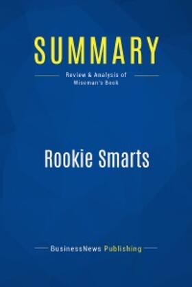 Wiseman | Summary: Rookie Smarts | E-Book | sack.de
