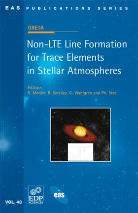 Monier / Smalley / Wahlgren Glenn |  Non-LTE Line Formation for Trace Elements in Stellar Atmospheres | Buch |  Sack Fachmedien