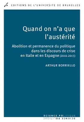 Borriello |  Quand on n'a que l'austérité | eBook | Sack Fachmedien
